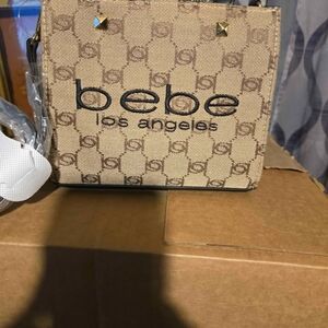 Bebe Beige and Brown Mini Bag